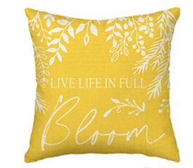 Bloom Branch Yellow Spring Pillow Cover