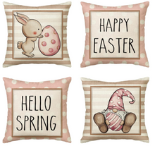Load image into Gallery viewer, Hello Spring Pink Spring Pillow Cover
