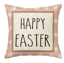 Load image into Gallery viewer, Happy Easter Pink Spring Pillow Cover
