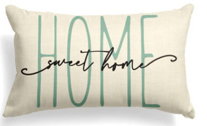 Home Sweet Home Spring Lumbar Pillow Cover