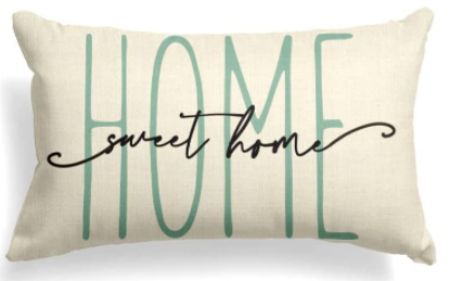 Home Sweet Home Spring Lumbar Pillow Cover