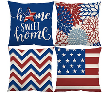 Load image into Gallery viewer, Home Sweet Home Patriotic Pillow Cover
