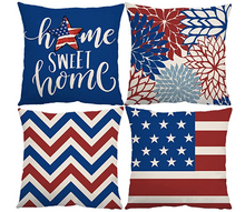 Load image into Gallery viewer, Flag Patriotic Pillow Cover
