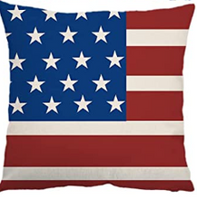 Load image into Gallery viewer, Flag Patriotic Pillow Cover
