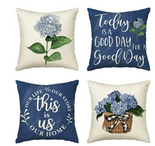 Load image into Gallery viewer, This is Us Hydrangea Pillow Cover
