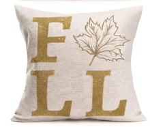 Load image into Gallery viewer, Fall Leaf Pillow Cover
