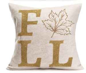 Fall Leaf Pillow Cover