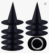 Load image into Gallery viewer, Hanging Witch Hats - Set of 4 Hats
