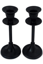 Load image into Gallery viewer, Black Candlestick Holder - Set of 2
