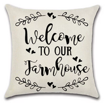 Load image into Gallery viewer, Welcome To Our Farmhouse Pillow Cover
