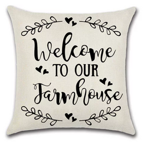 Welcome To Our Farmhouse Pillow Cover