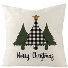 Load image into Gallery viewer, Christmas Tree Farmhouse Pillow Cover
