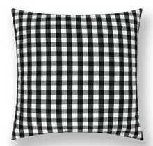 Load image into Gallery viewer, Black &amp; White Checked Pillow Cover
