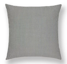 Load image into Gallery viewer, Black &amp; White Thin Stripped Pillow Cover
